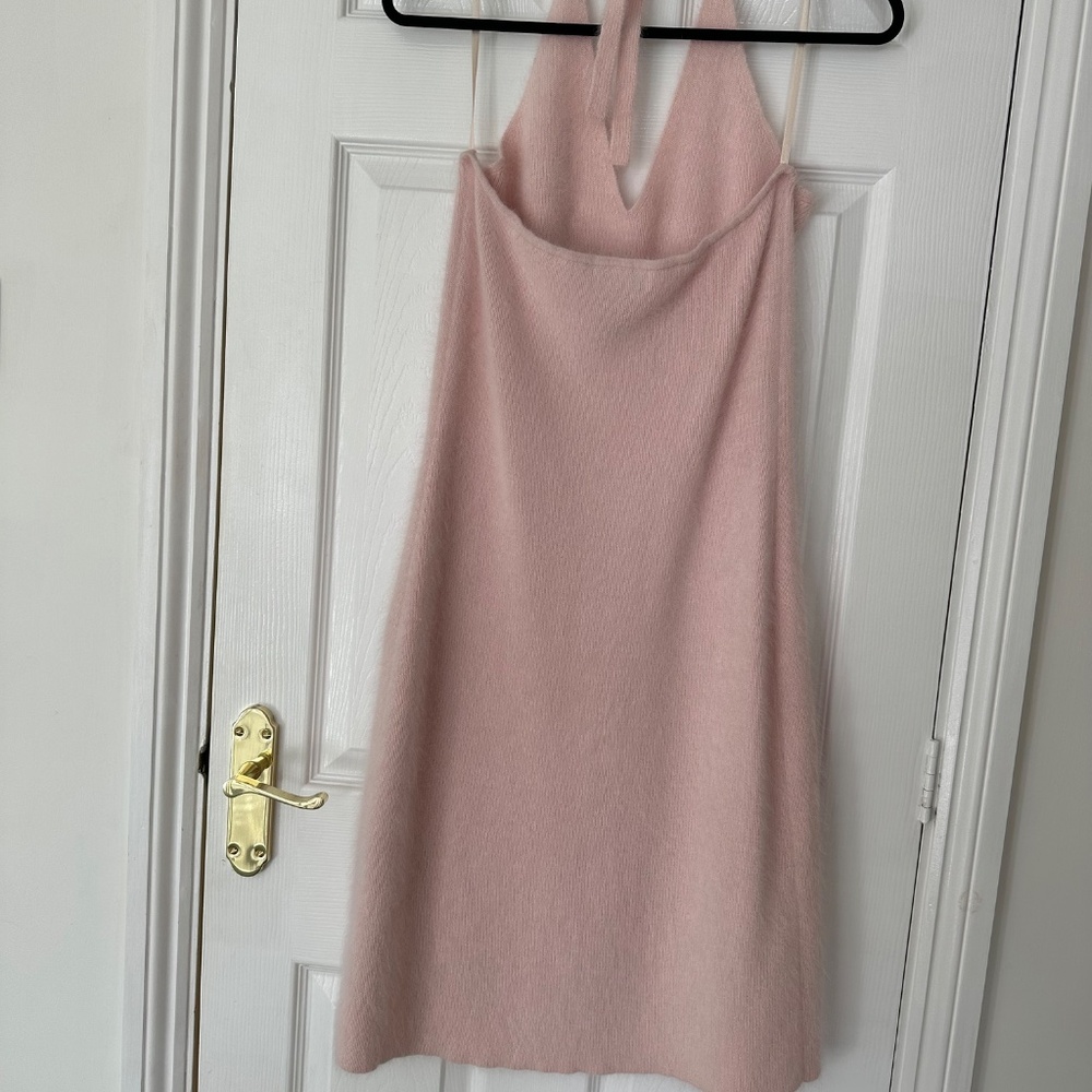 Ralph Lauren Knit, dusty pink dress, Sz Lg - Picture 2 of 3